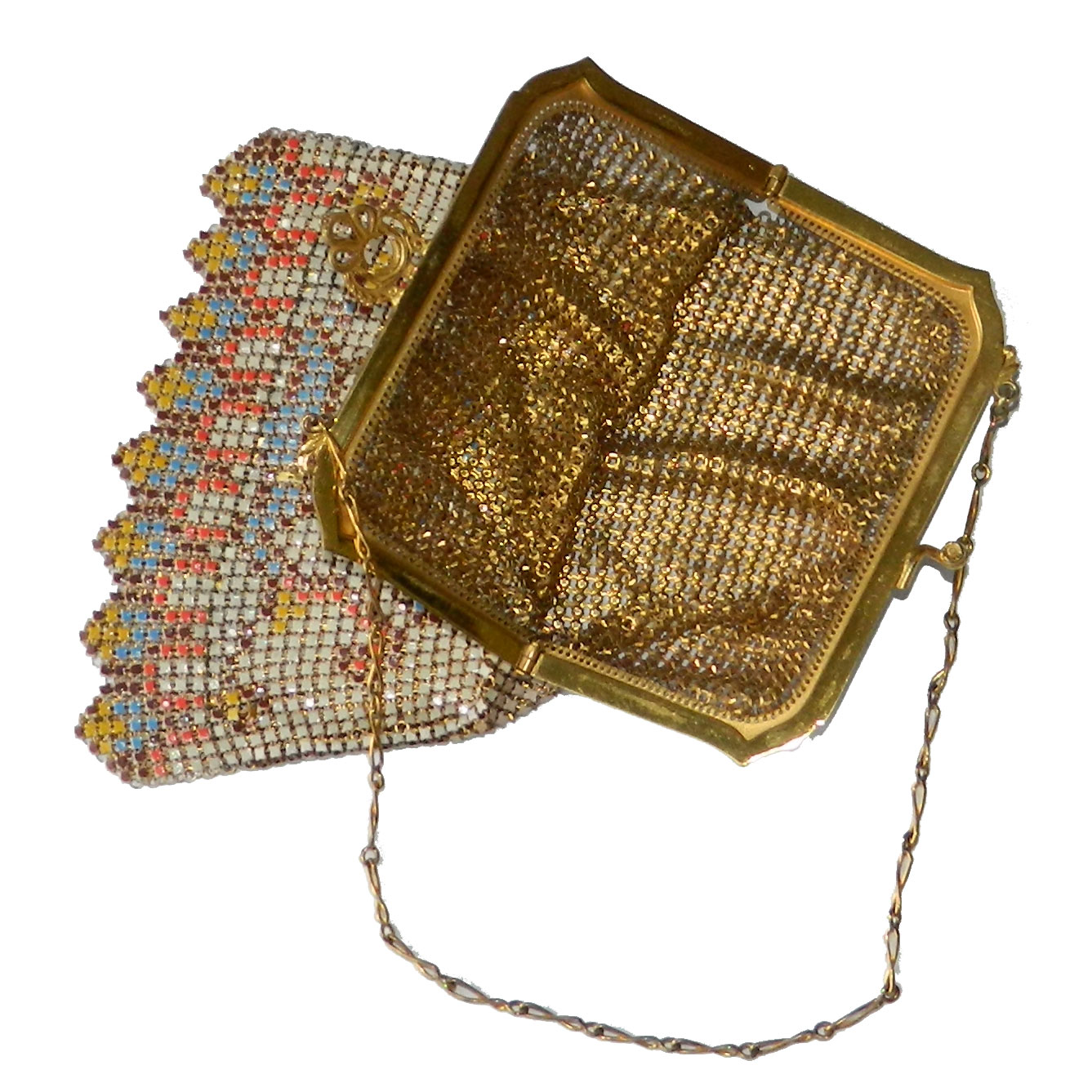 1920's Whiting and Davis mesh handbag