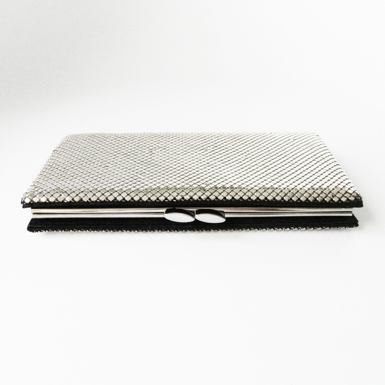 Whiting and Davis silver mesh clutch