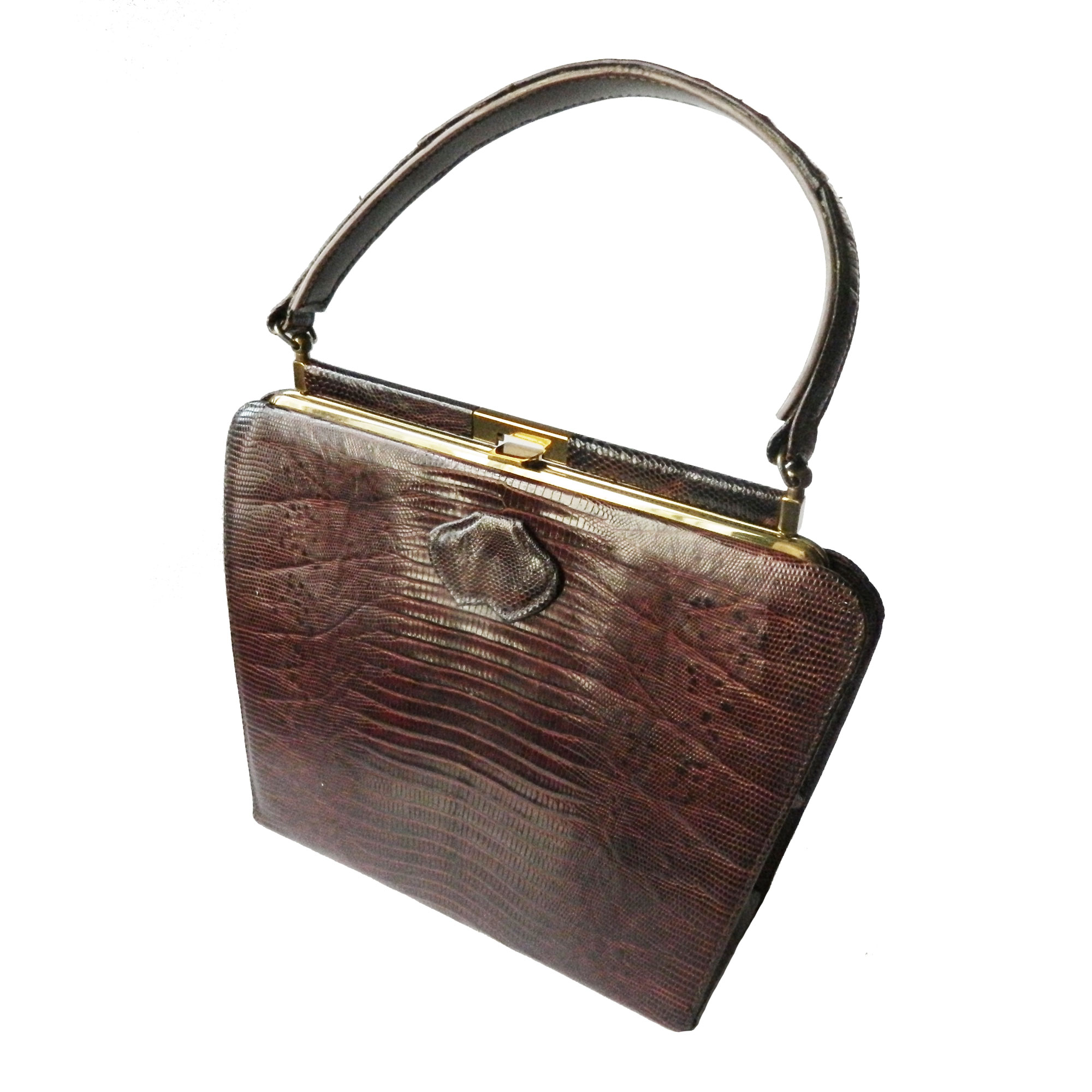 1950s lizard leather purse