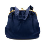 1950s navy blue purse