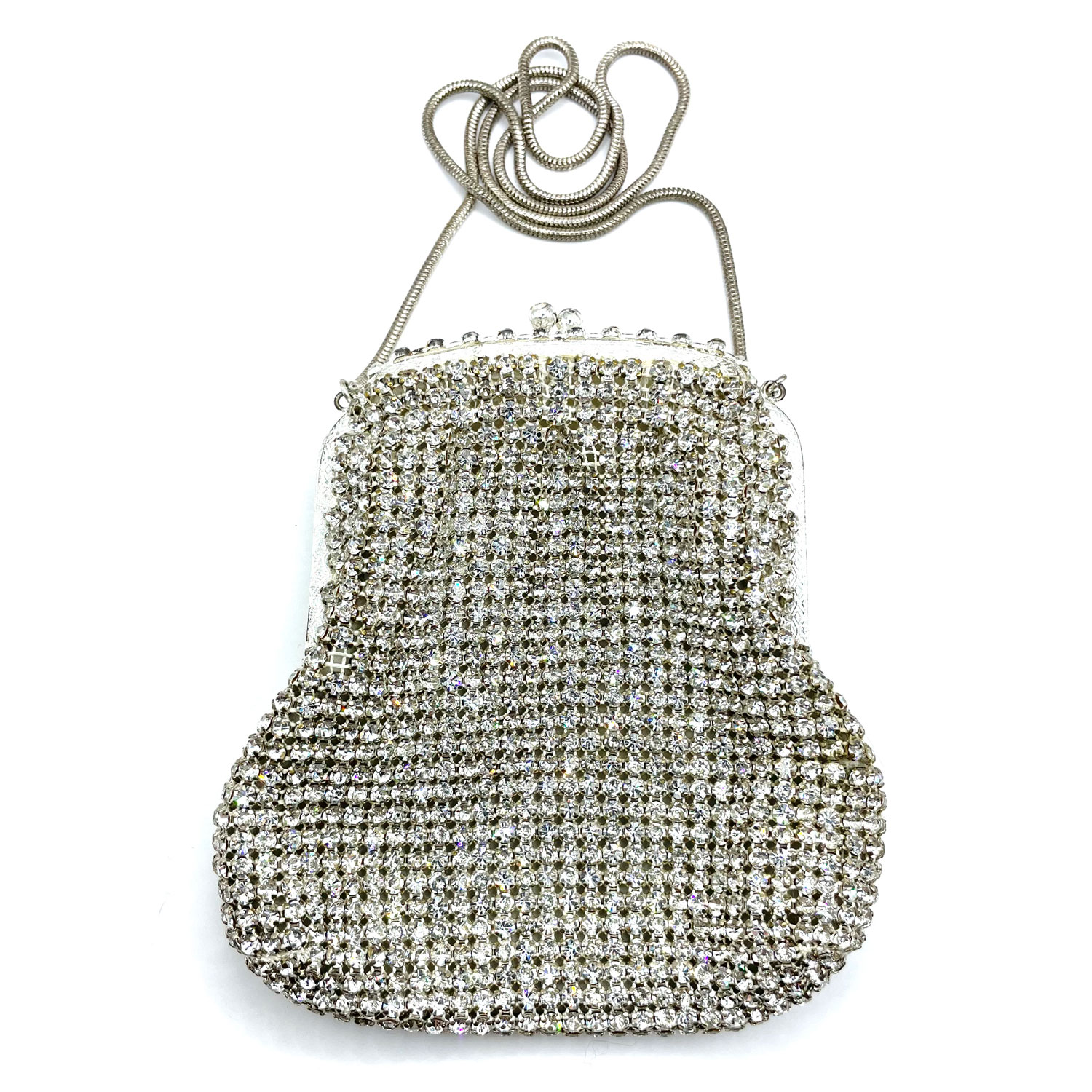 Rhinestone shoulder handbag