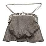 1930s sterling silver mesh purse
