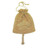 antique crochet reticule handbag