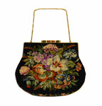 antique needlepoint purse