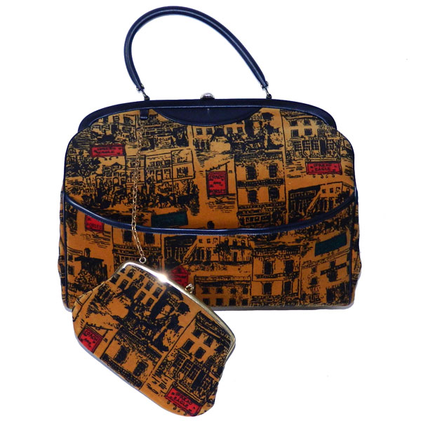 antique arts and crafts cutch handbag