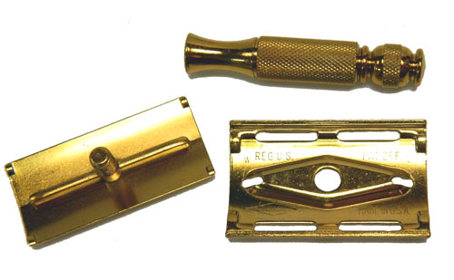 Vintage vintage Gillette travel safety razor set