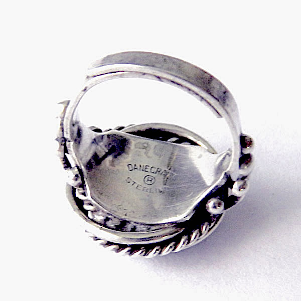 Sterling carnelian ring