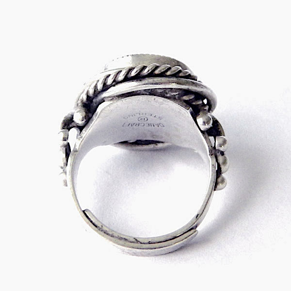 Sterling carnelian ring