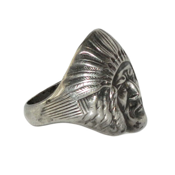 Vintage sterliing abalone ring