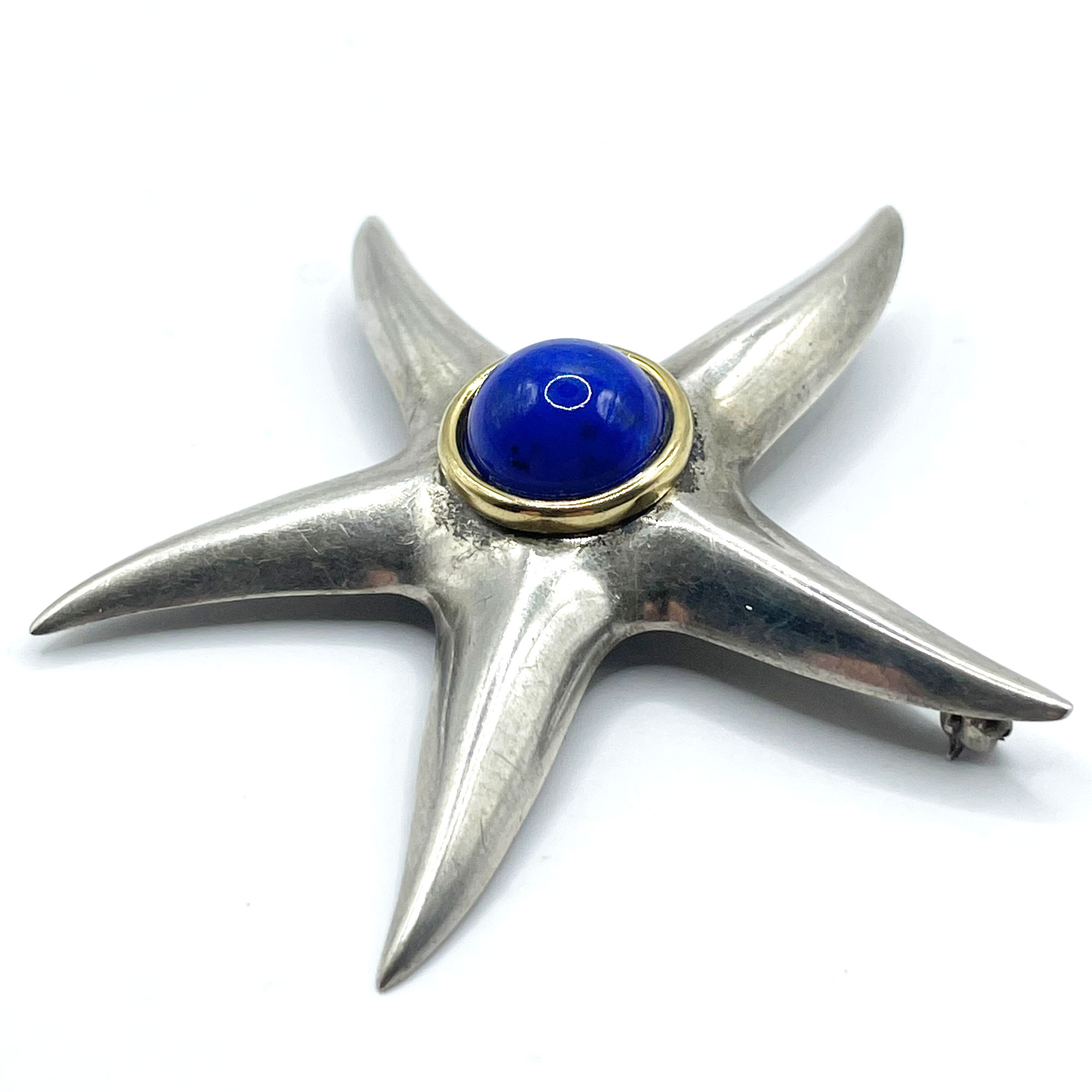 Tiffany silver starfish brooch