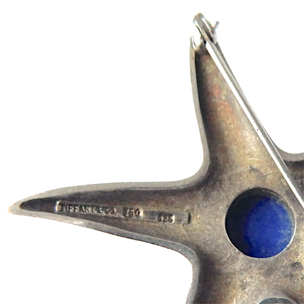 Tiffany silver starfish brooch
