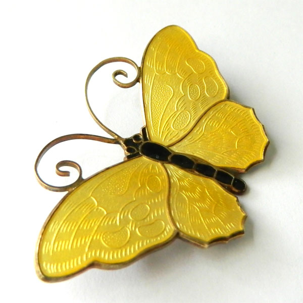 David Andersen silver butterfly brooch