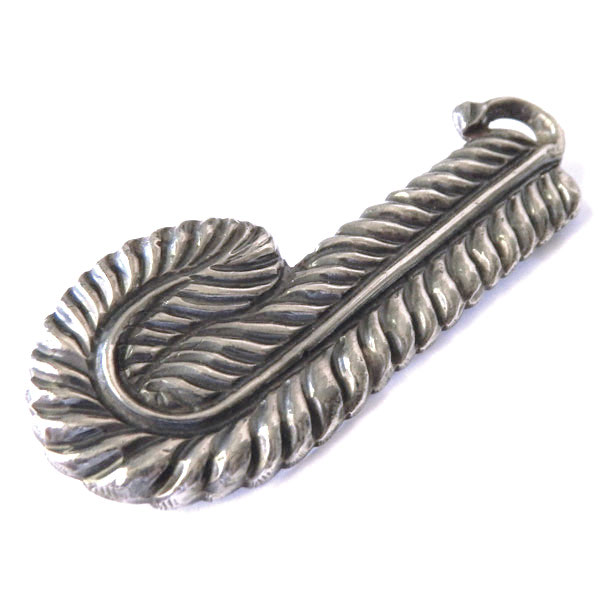 Sterling feather brooch