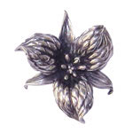 Napier sterling trillium brooch