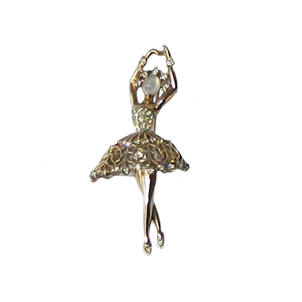 1940's Trifari ballet dancer brooch