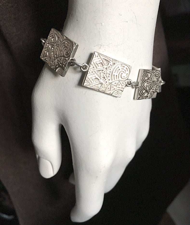 Art Deco sterling silver bracelet