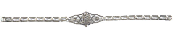 1930's sterling and marcasite bracelet