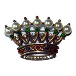 1940's Trifari crown brooch