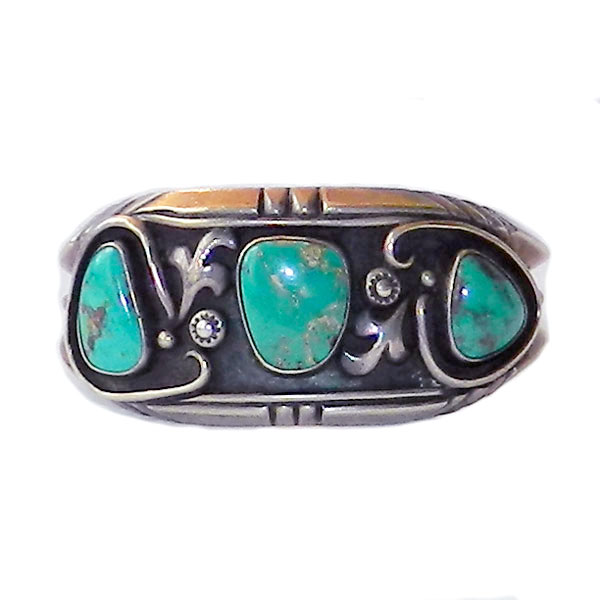 Navajo turquoise cuff bracelet