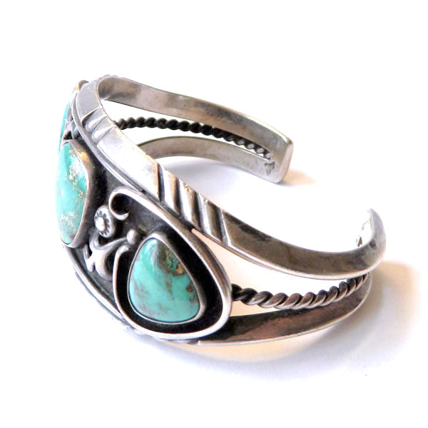 Navajo turquoise cuff bracelet