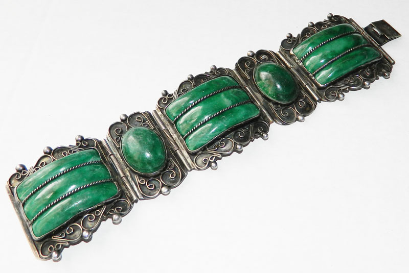 Vintage Mexican silver bracelet