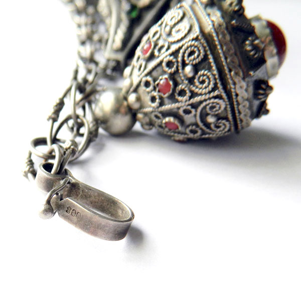 Italian silver charm bracelet
