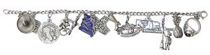 Sterling silver charm bracelet