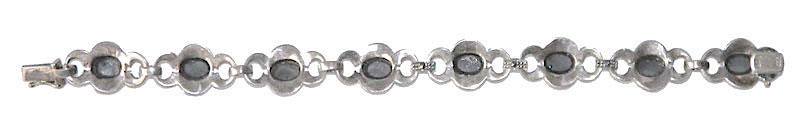 Black onyx sterling bracelet