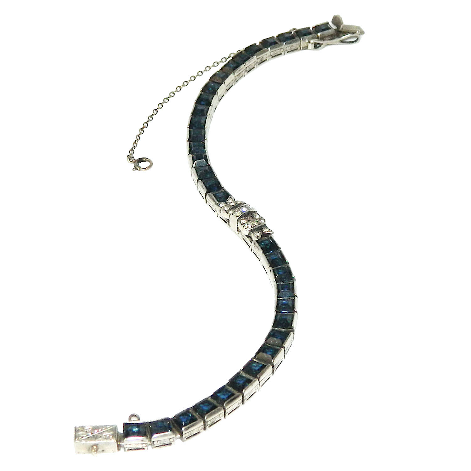 Diamonbar Art Deco sterling bracelet