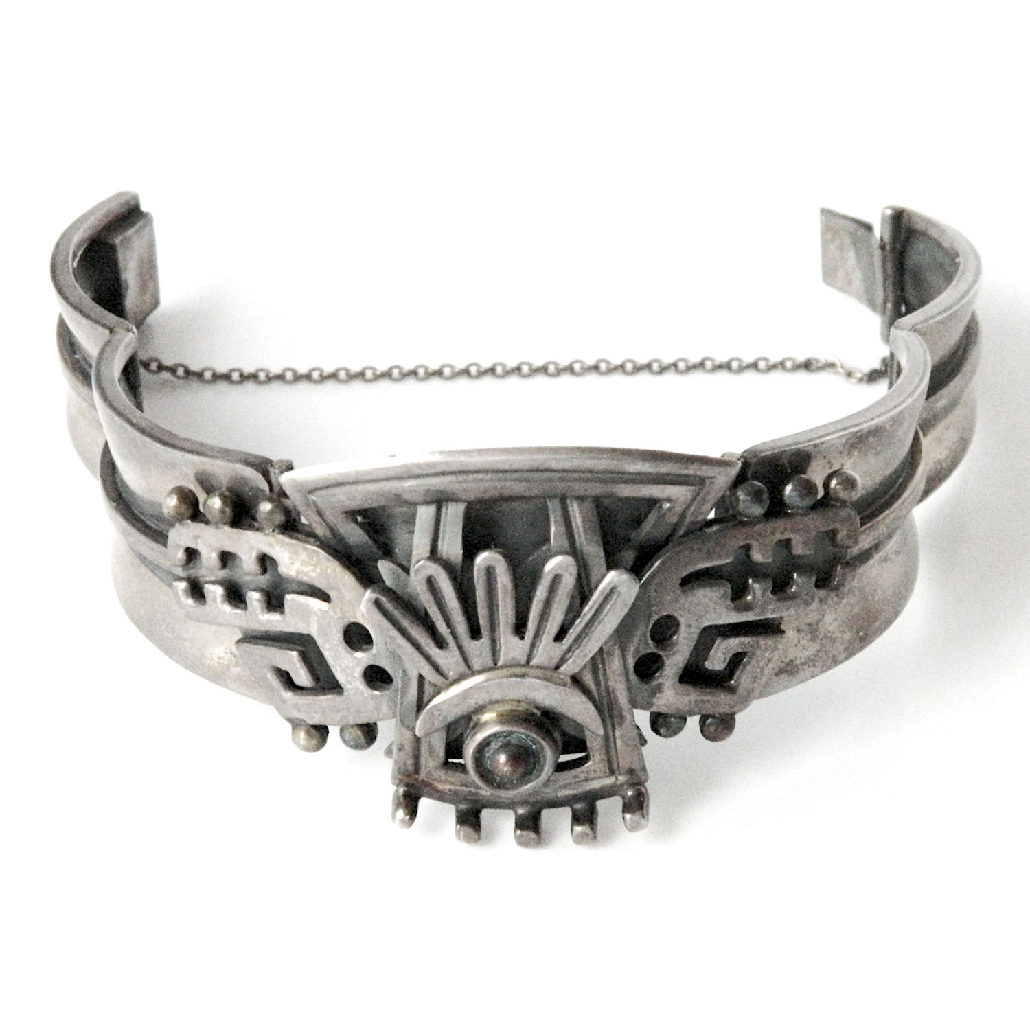 Vintage Alfredo Villasana Mexican silver bracelet