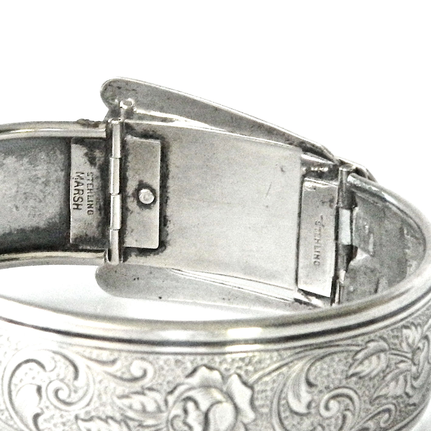 Antique sterling belt bracelet