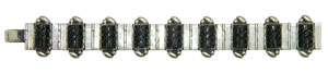 Sterling silver black onyx bracelet