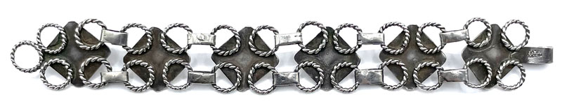 Sterling silver amethyst bracelet