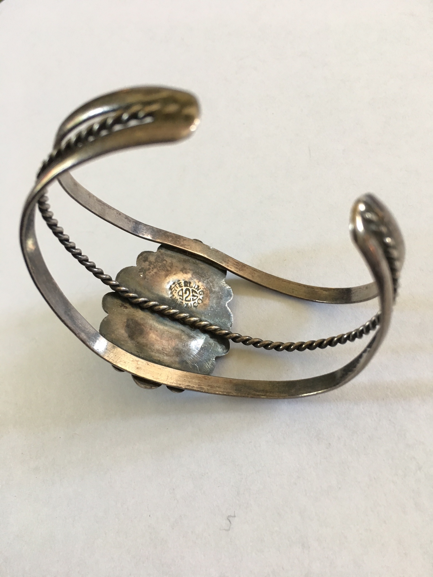 Mexican silver cuff bracelet