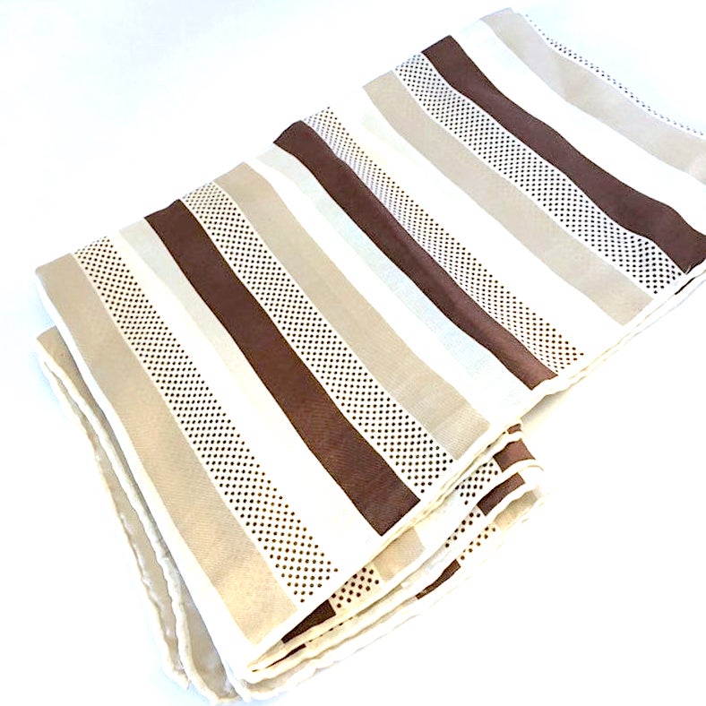 vintage striped silk scarf