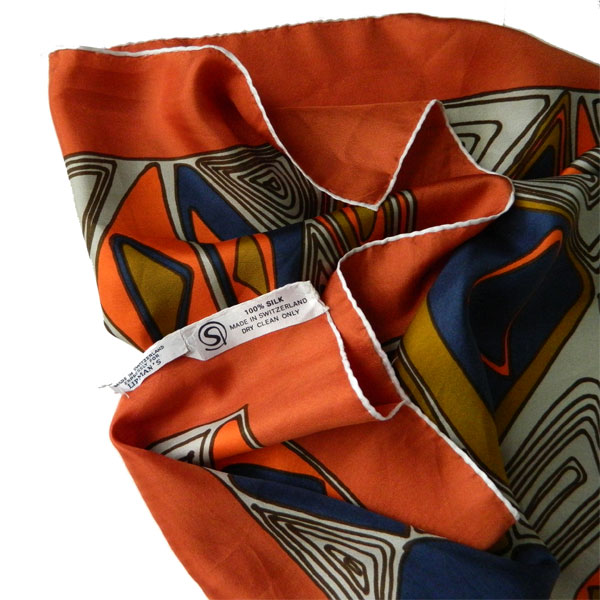 1960's silk scarf