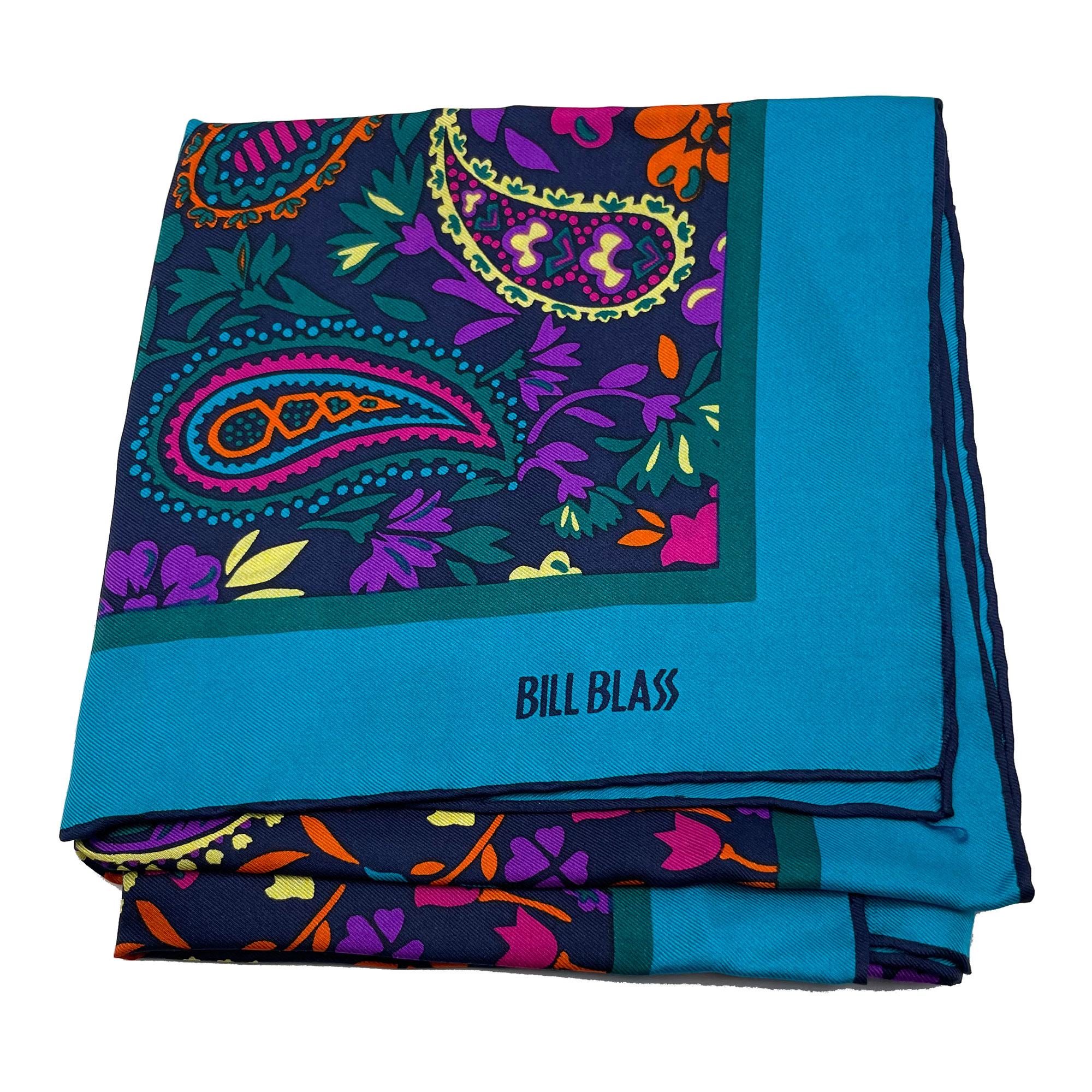 1980s Bill Blass silk scarf