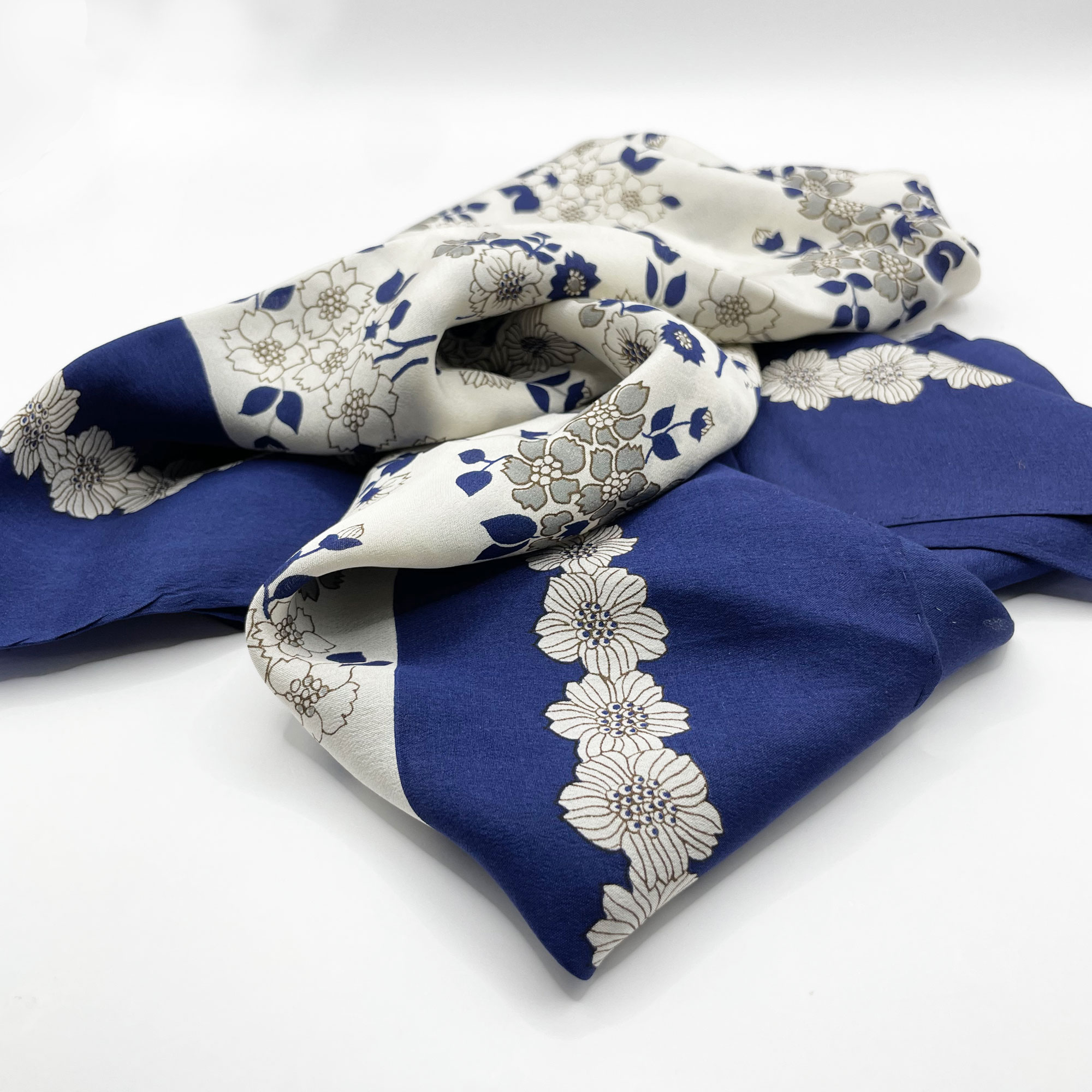 1980s Anne Klein silk scarf