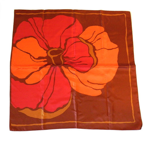 Vintage flower scarf