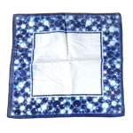 blue and white neckerchief