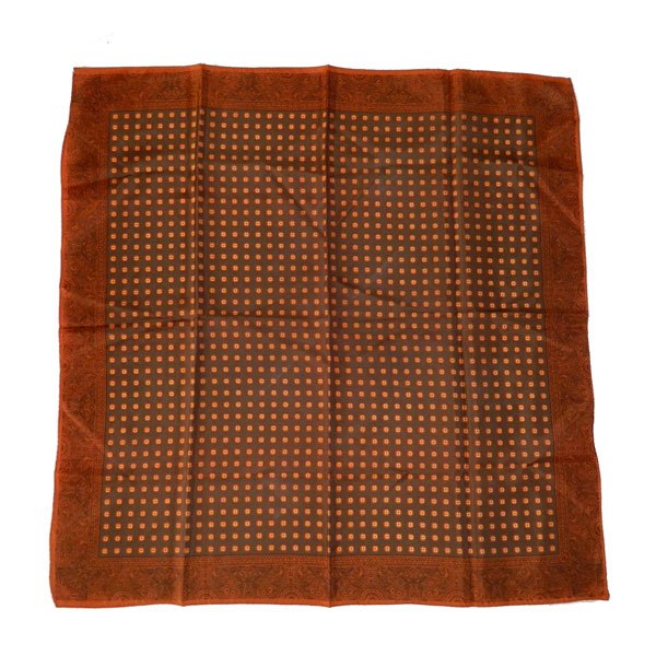 Orange and rust Glentex vintage scarf