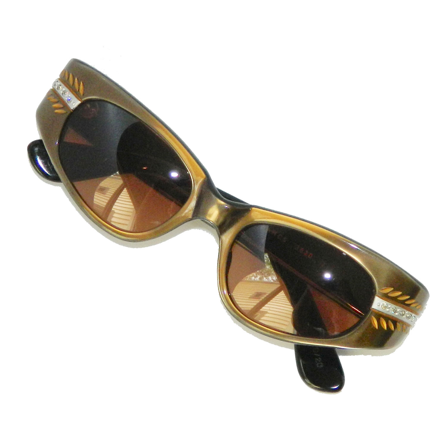 Rhinestone studded cat eye sunglasses