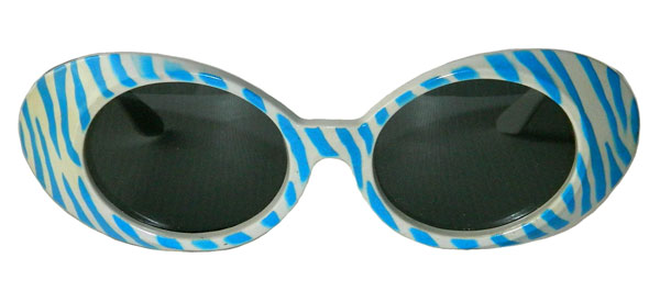 1960's zebra stripe sunglasses