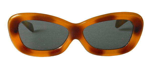 Orange 1960's mod sunglasses