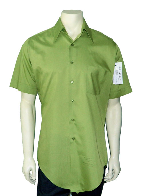 1960's green short sleeve shirt