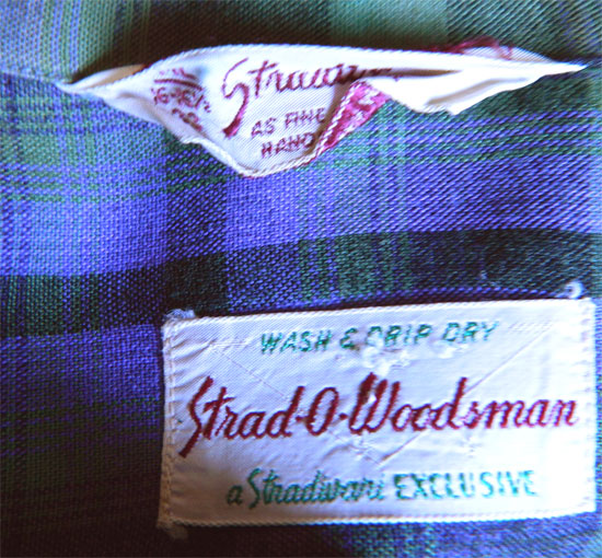 1950's Stradivari plaid rayon shirt