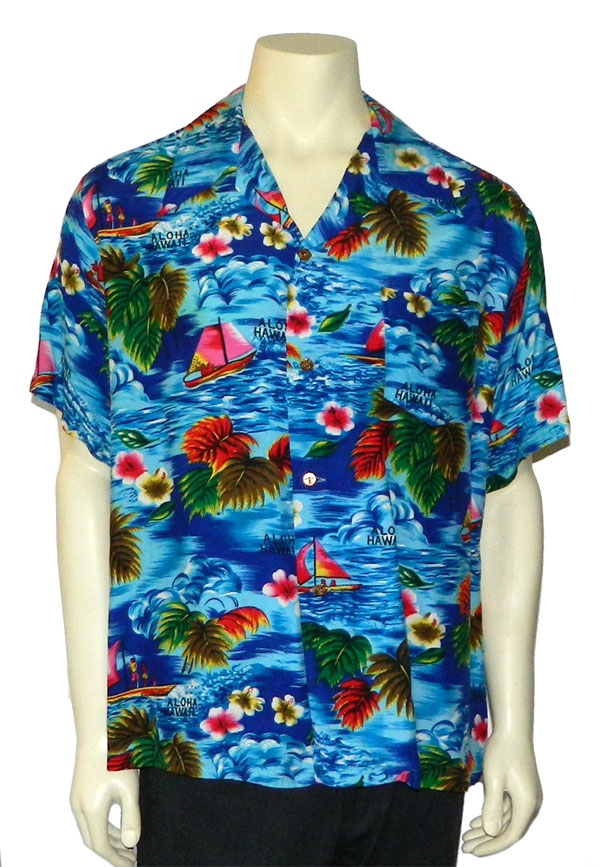 1970's Hawaiian print shirt