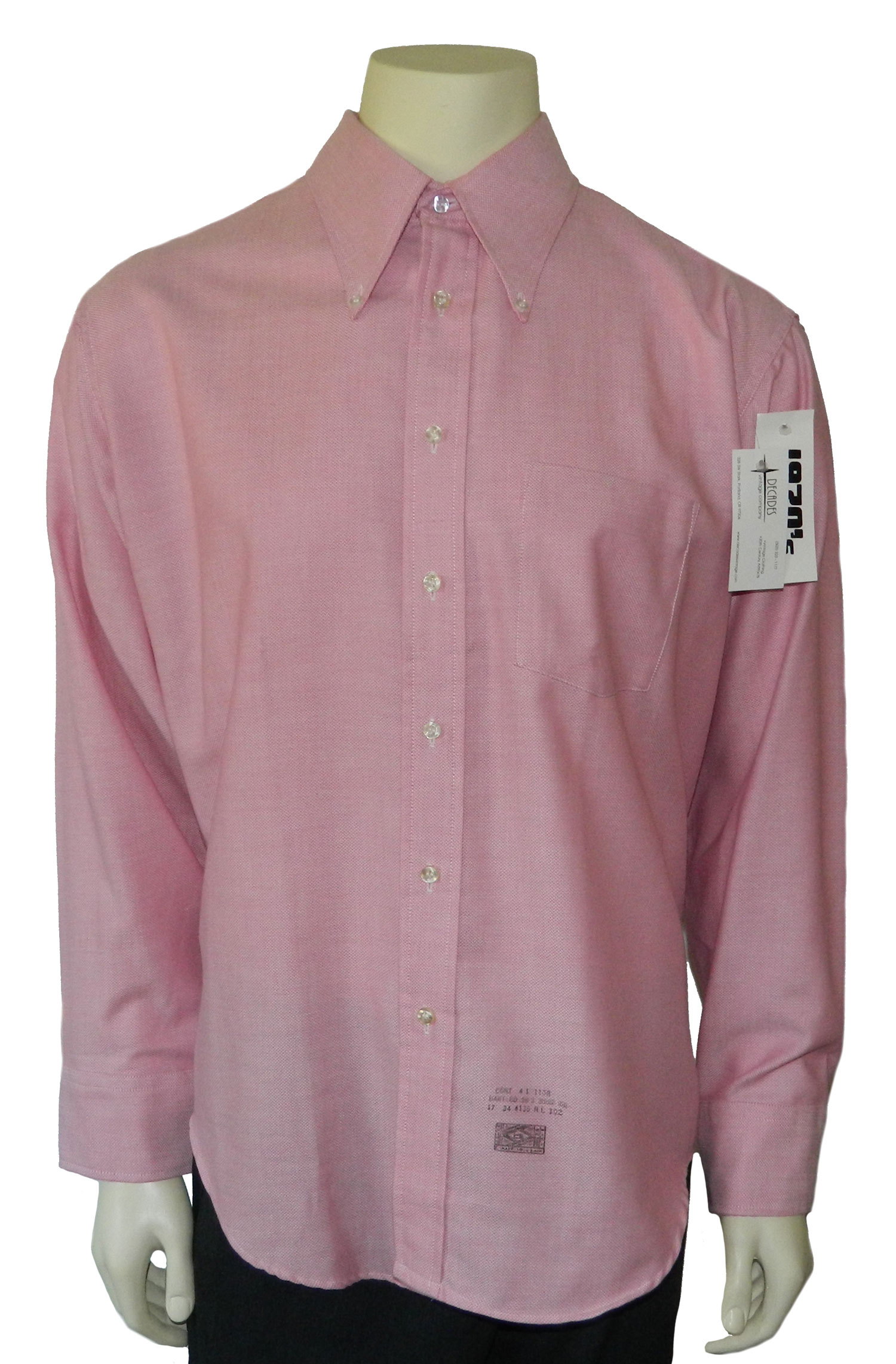 1970s pink dress shirt