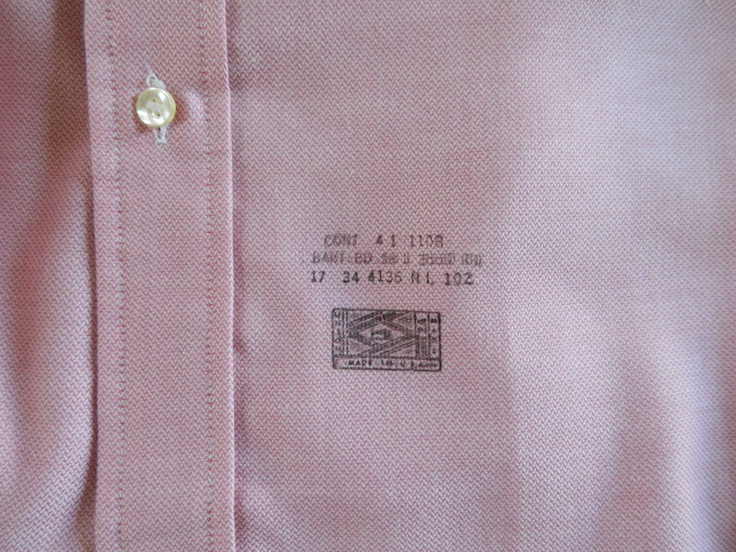 1970s pink dress shirt