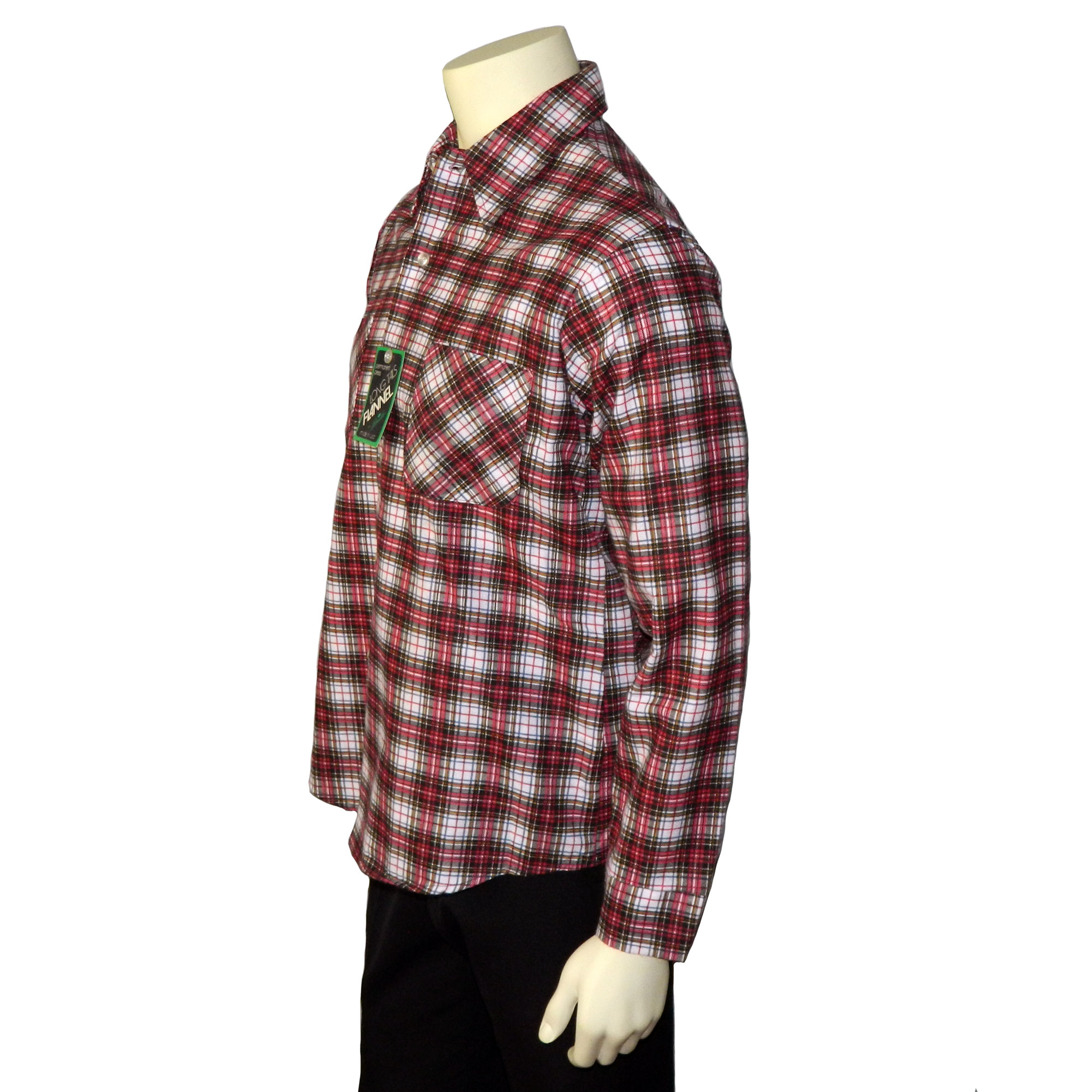 1960s plaid flannel shirt